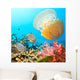 Butterflyfishes and Jellyfish Wall Decal