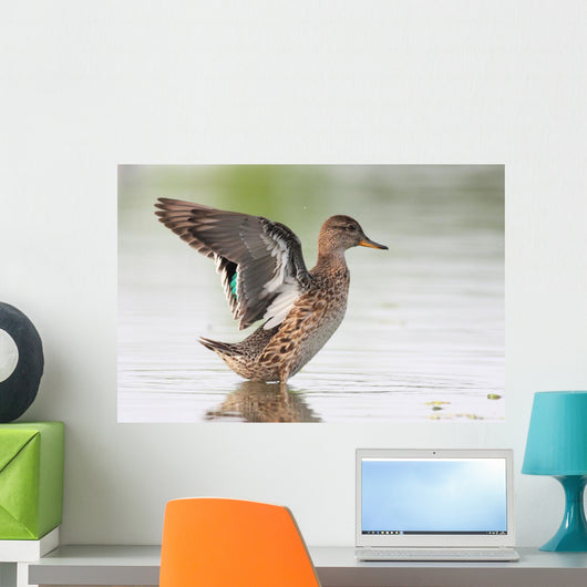 Teal Wall Mural