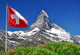 Beautiful Mountain Matterhorn with Wall Decal Design 2