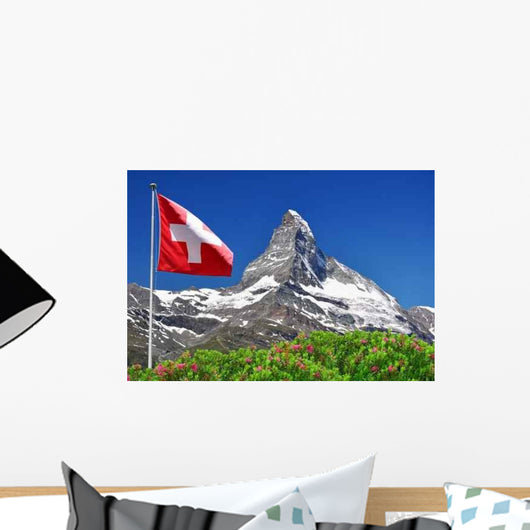 Beautiful Mountain Matterhorn with Wall Decal Design 2
