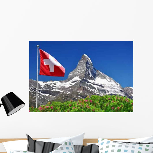 Beautiful Mountain Matterhorn with Wall Decal Design 2