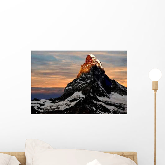 Sunrise Matterhorn Wall Decal