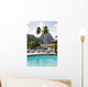 swimming pool view of piton mountains  Caribbean Sea Soufriere S Wall Mural