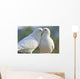 Two Loving White Doves Wall Mural