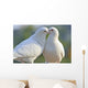 Two Loving White Doves Wall Mural
