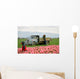 tulip farm workers Wall Mural