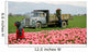 tulip farm workers Wall Mural
