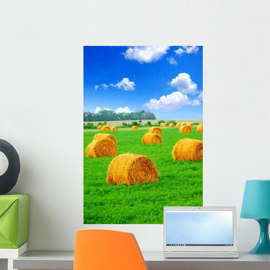Hay Bales Wall Decal