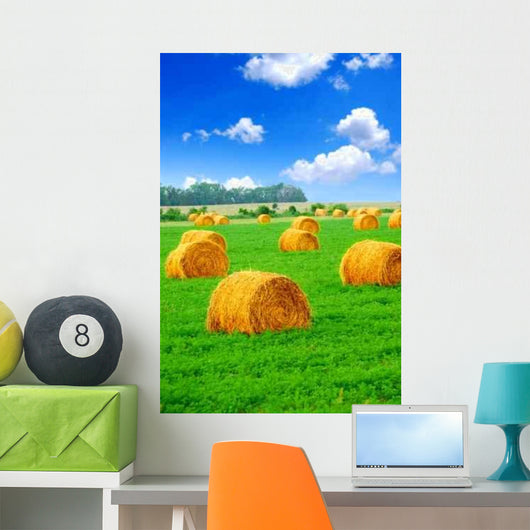 Hay Bales Wall Decal