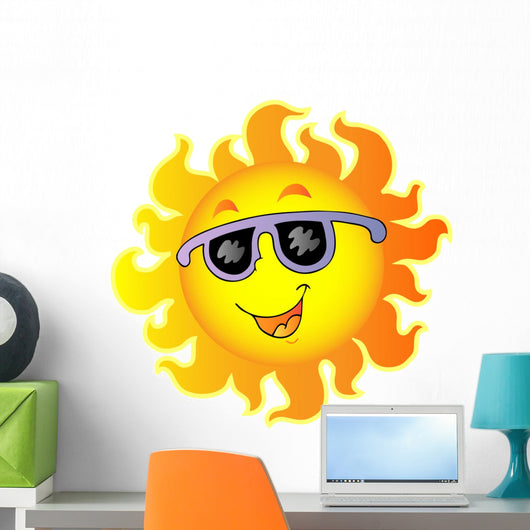 Happy Sun with Sunglasses