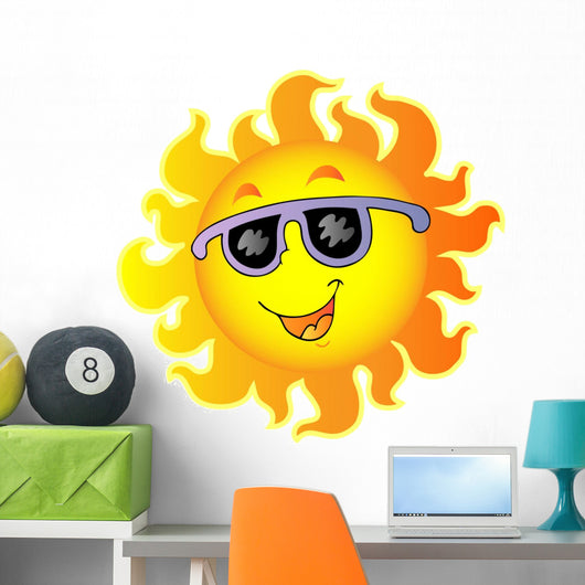 Happy Sun with Sunglasses
