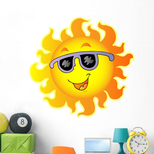 Happy Sun with Sunglasses