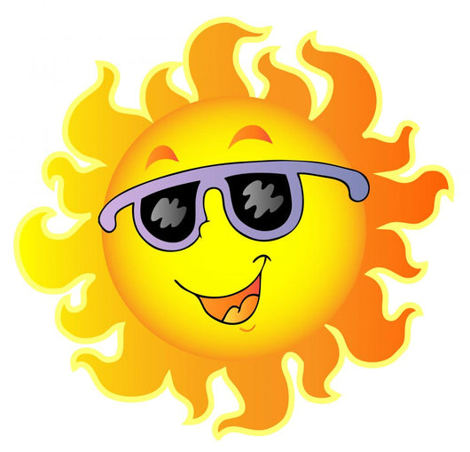 Happy Sun with Sunglasses