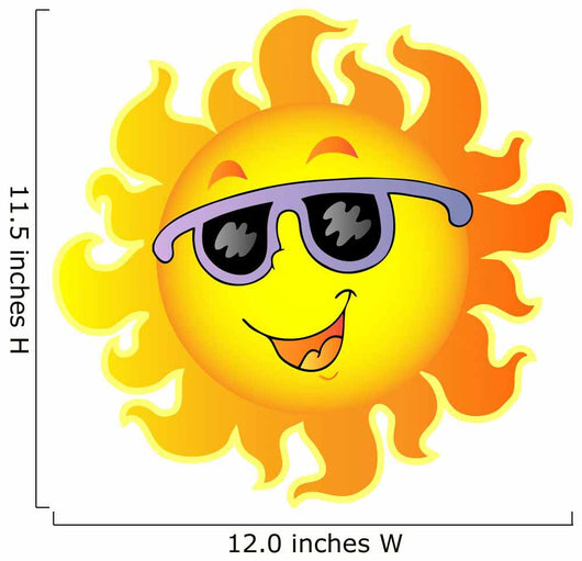 Happy Sun with Sunglasses