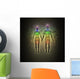 Woman and Man Silhouette Wall Mural