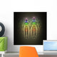 Woman and Man Silhouette Wall Mural