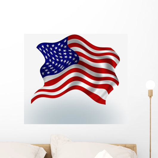 Flag Usa Wall Mural