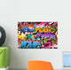 Graffiti Seamless Hip-hop Art Wall Decal
