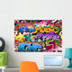 Graffiti Seamless Hip-hop Art Wall Decal