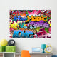 Graffiti Seamless Hip-hop Art Wall Decal
