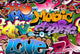 Graffiti Seamless Hip-hop Art Wall Decal