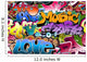 Graffiti Seamless Hip-hop Art Wall Decal