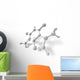 3D Render Molecule Wall Decal