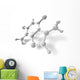 3D Render Molecule Wall Decal