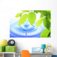 Green Leaf and Water
