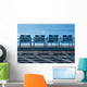 Blue Chairs Nice Wall Decal