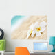 Temple flower on the beach Wall Mural