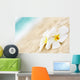 Temple flower on the beach Wall Mural