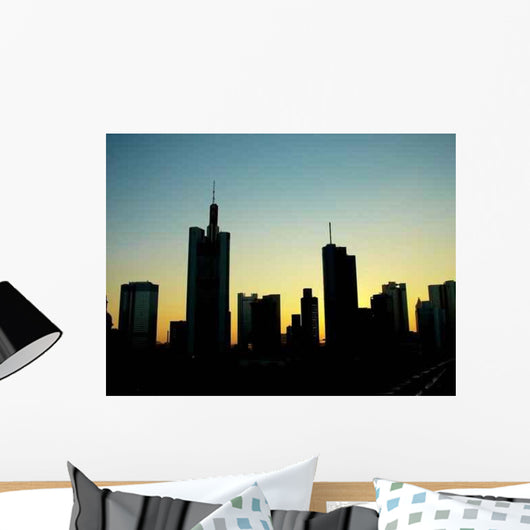 Downtown Skyline Wall Decal