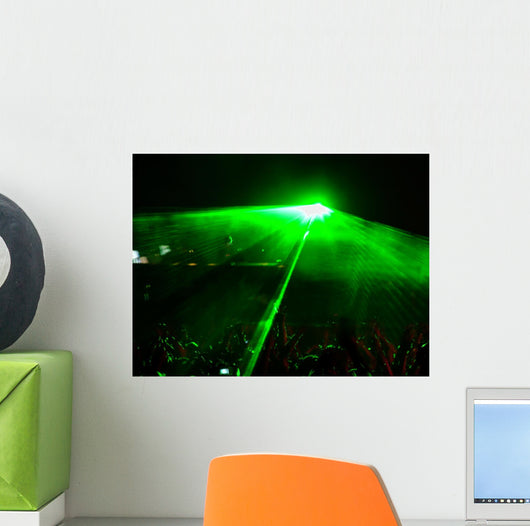 Dj and Laser Wall Mural