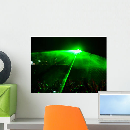 Dj and Laser Wall Mural