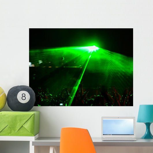 Dj and Laser Wall Mural