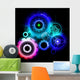 Glowing Techno Gears Blue