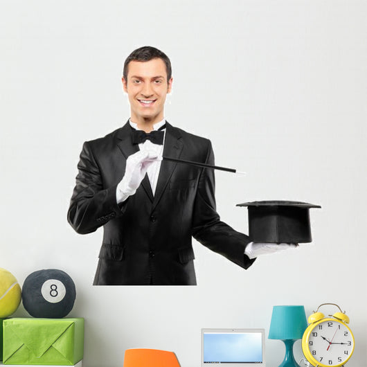 Magician Black Suit Holding Wall Decal