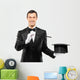 Magician Black Suit Holding Wall Decal