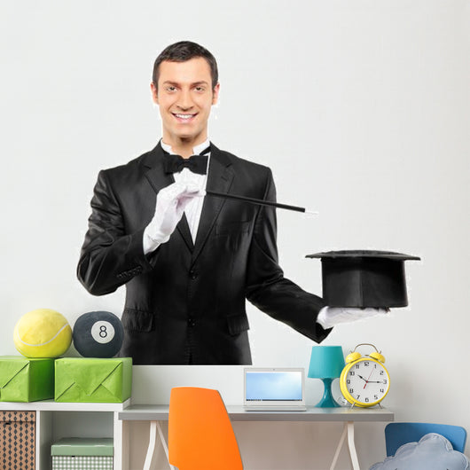 Magician Black Suit Holding Wall Decal