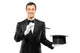 Magician Black Suit Holding Wall Decal