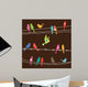 Birds on Wires Wall Mural