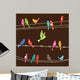 Birds on Wires Wall Mural