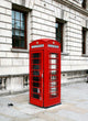 Traditional English Call Box Wall Mural