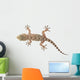 brown spotted gecko reptile isolated on white, view from above Wall Decal