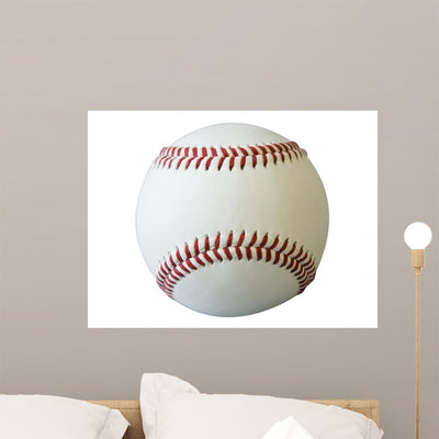 Baseball shown on a wall