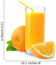 Orange juice Wall Decal