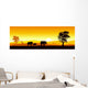 Stock vector of African wildlife Wall Mural