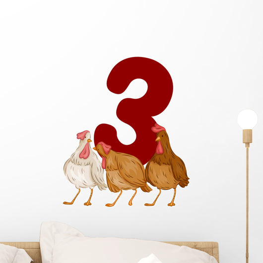 Twelve Days of Christmas Wall Mural