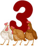 Twelve Days of Christmas Wall Mural
